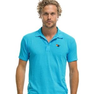 AVIATOR NATION POLO - NEON BLUE